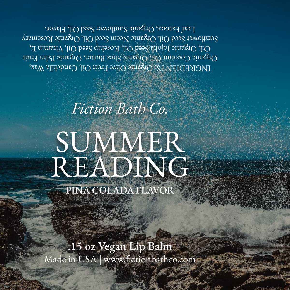 SUMMER READING Vegan Lip Balm – Fiction Bath Co.